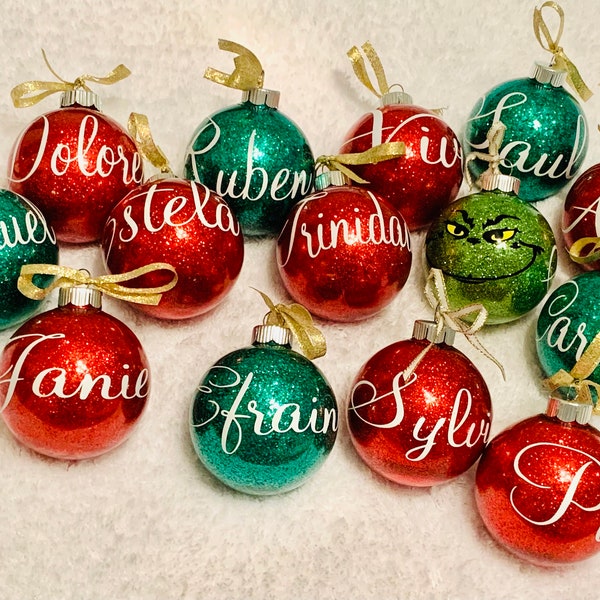 Personalized Christmas ornaments with year