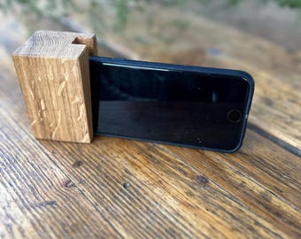 オーク材スマートフォンホルダー // 携帯電話ホルダー // タブレットホルダー