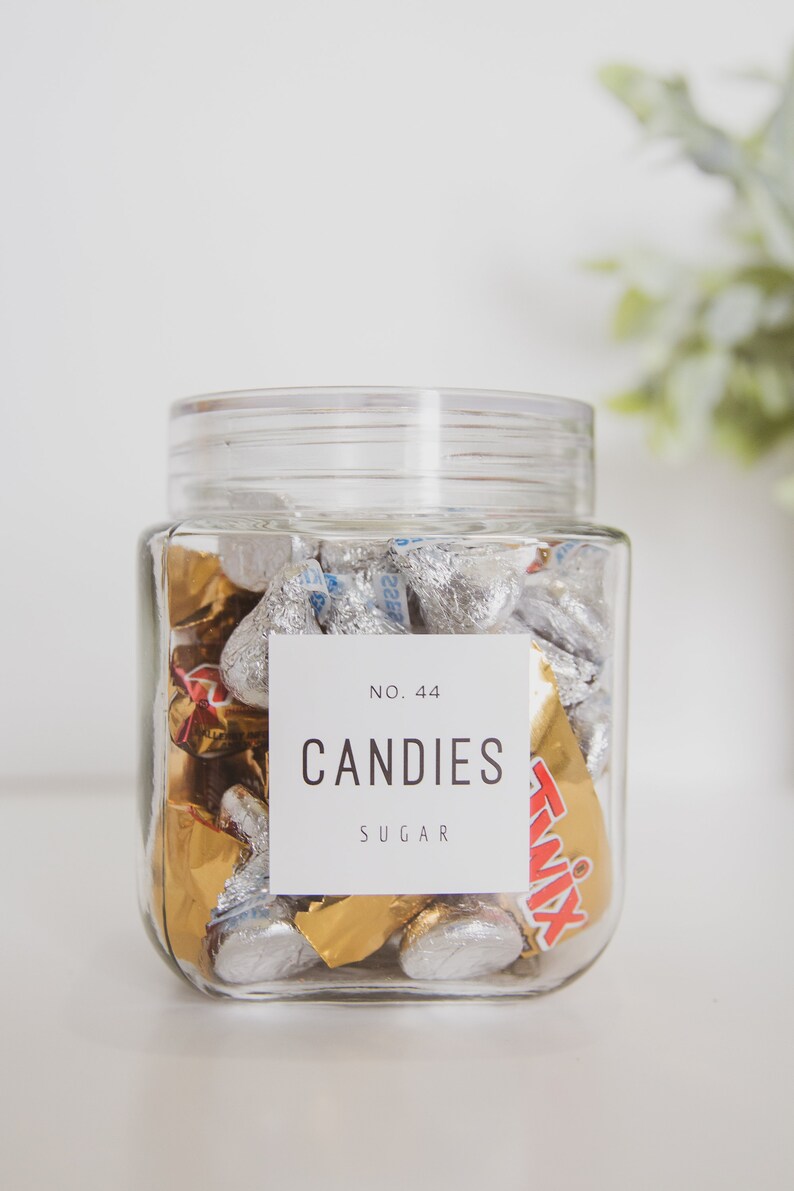 Minimalist Pantry Labels Pantry Labels Aesthetic Pantry Etsy