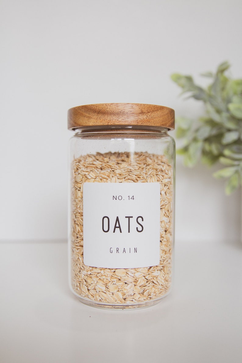 Minimalist Pantry Labels Pantry Labels Aesthetic Pantry Etsy