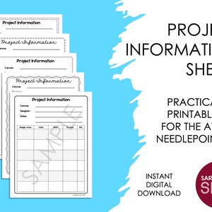 Project Information Sheets - Simple Designs (Digital Product)