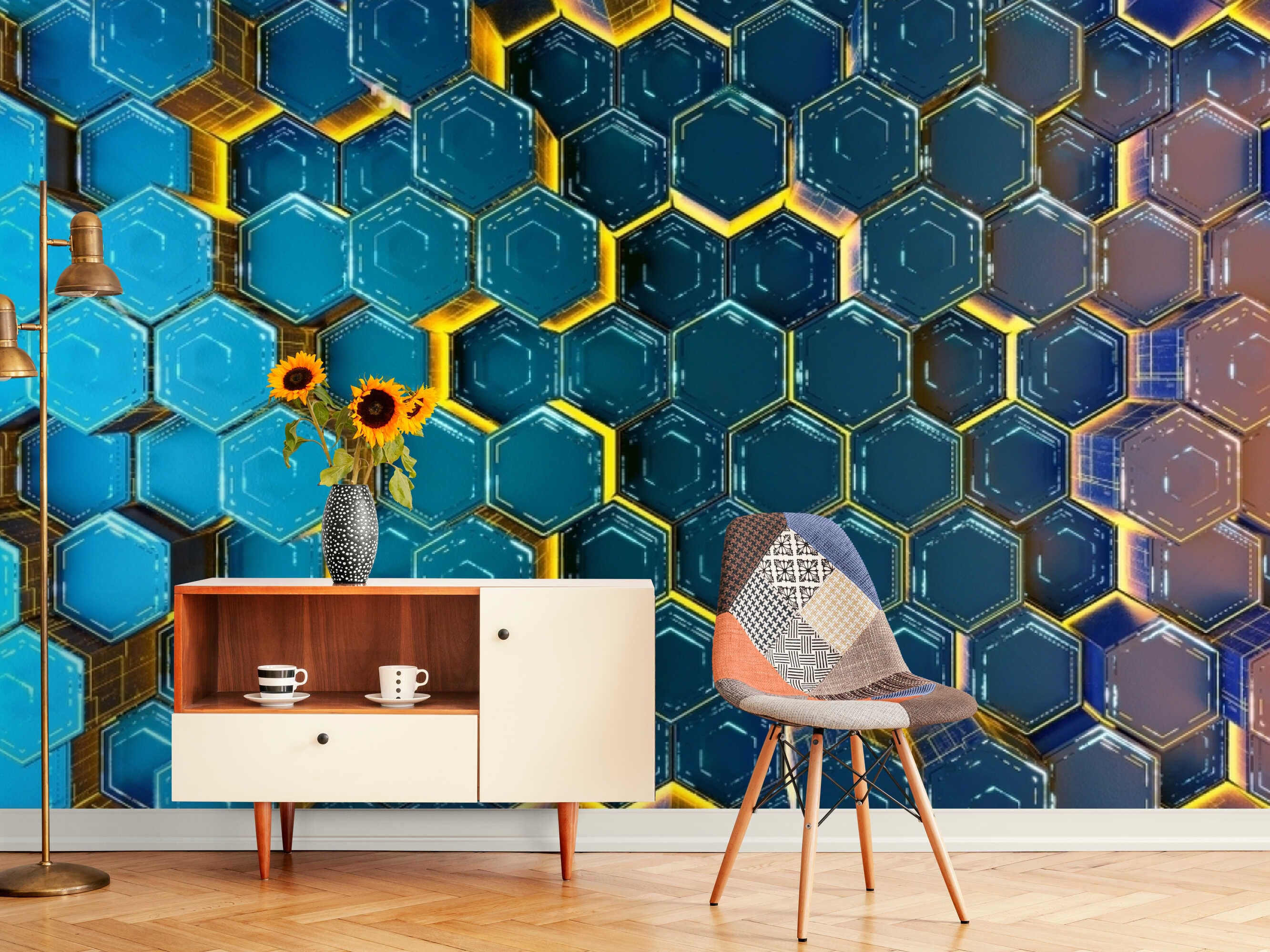 Large 3D Wallpaper Modern Peel And Stick Wall Paper Custom - Etsy