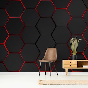 3D Gaming Wallpaper Mural, Peel and Stick Abstract Wallpaper, Bedroom Wall Mural, 3D Wallpaper Mural, Modern Wallpaper, Removable Mural
