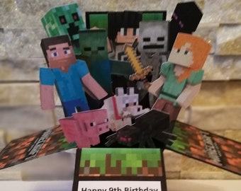Minecraft Invitation Etsy