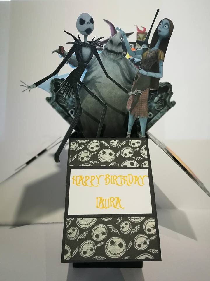 Personalised Nightmare Before Christmas Birthday Card Pop Up Etsy