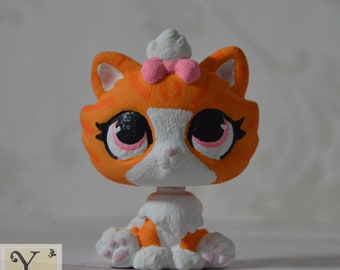 LPS OOAK Pastel Orange Kitten