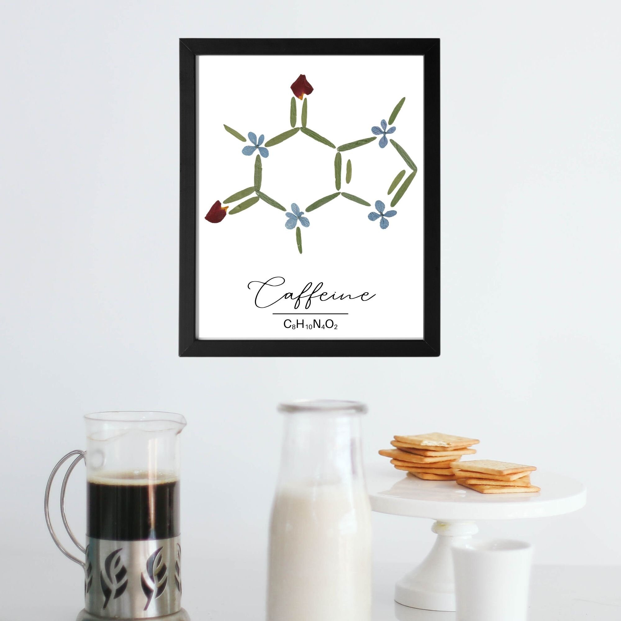PRINTABLE Caffeine Molecule Wall Art for Coffee Lover or - Etsy