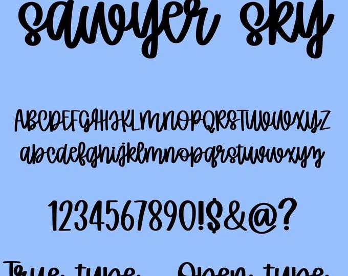 Preppy Font - Etsy