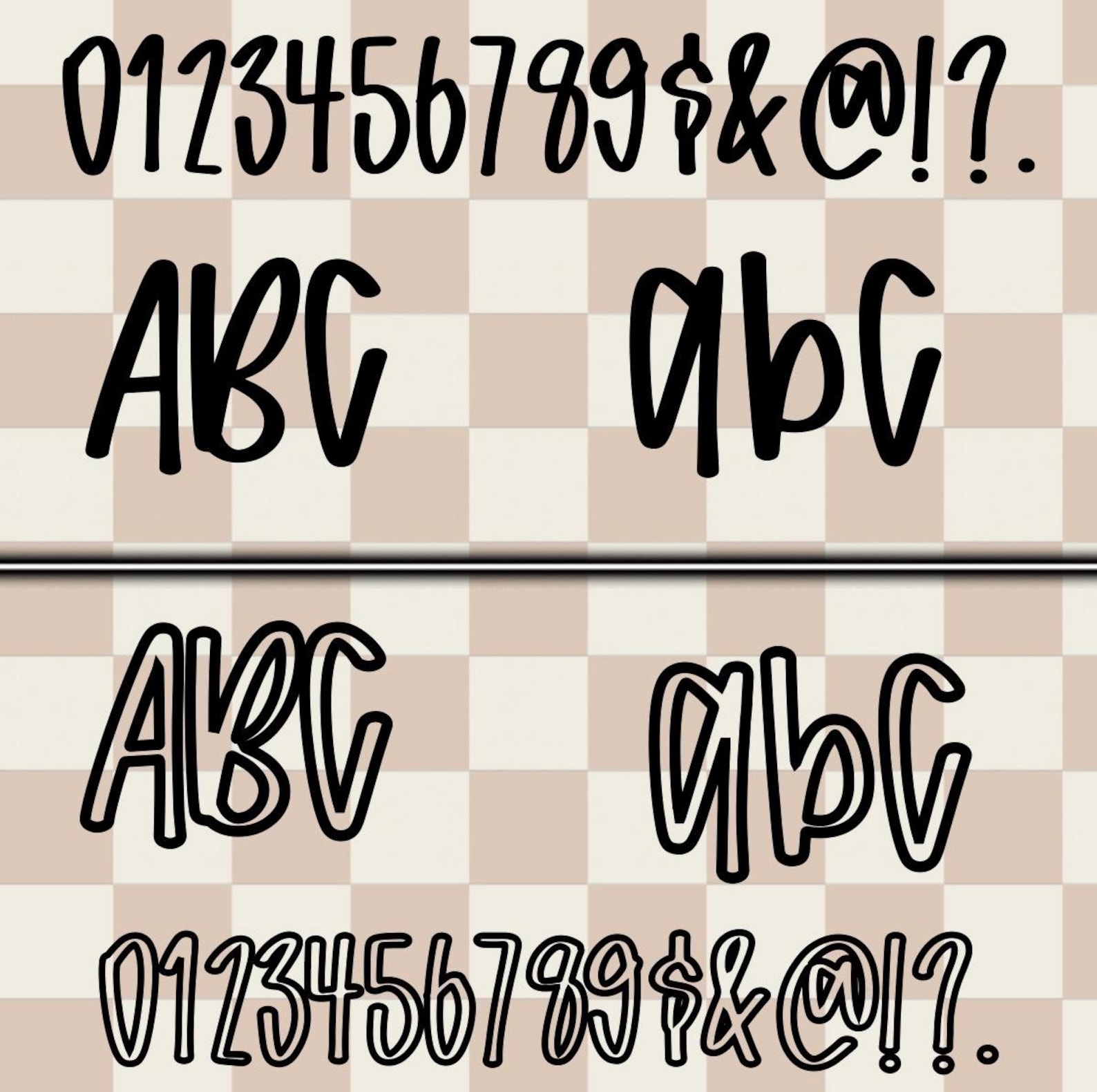 Preppy Font - Etsy