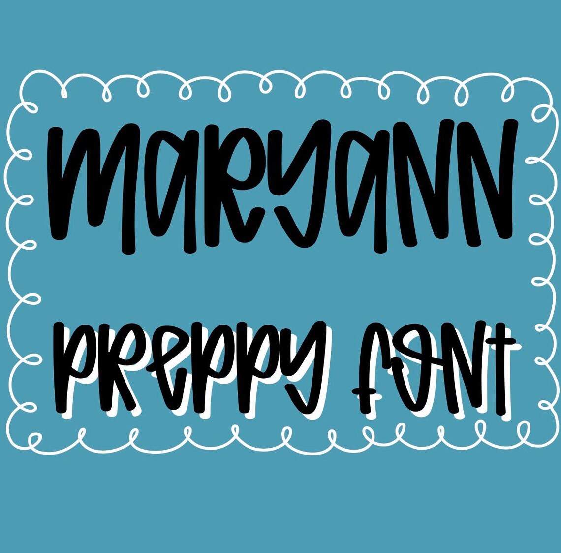 Preppy Font - Etsy