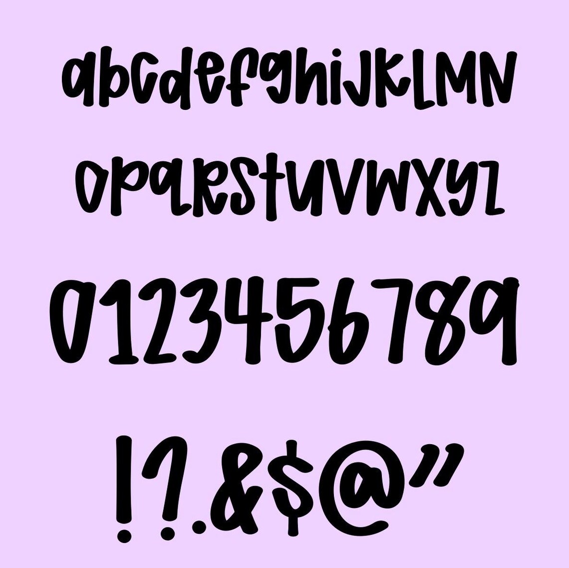 Amelia Rose, Preppy Chunky Font - Etsy