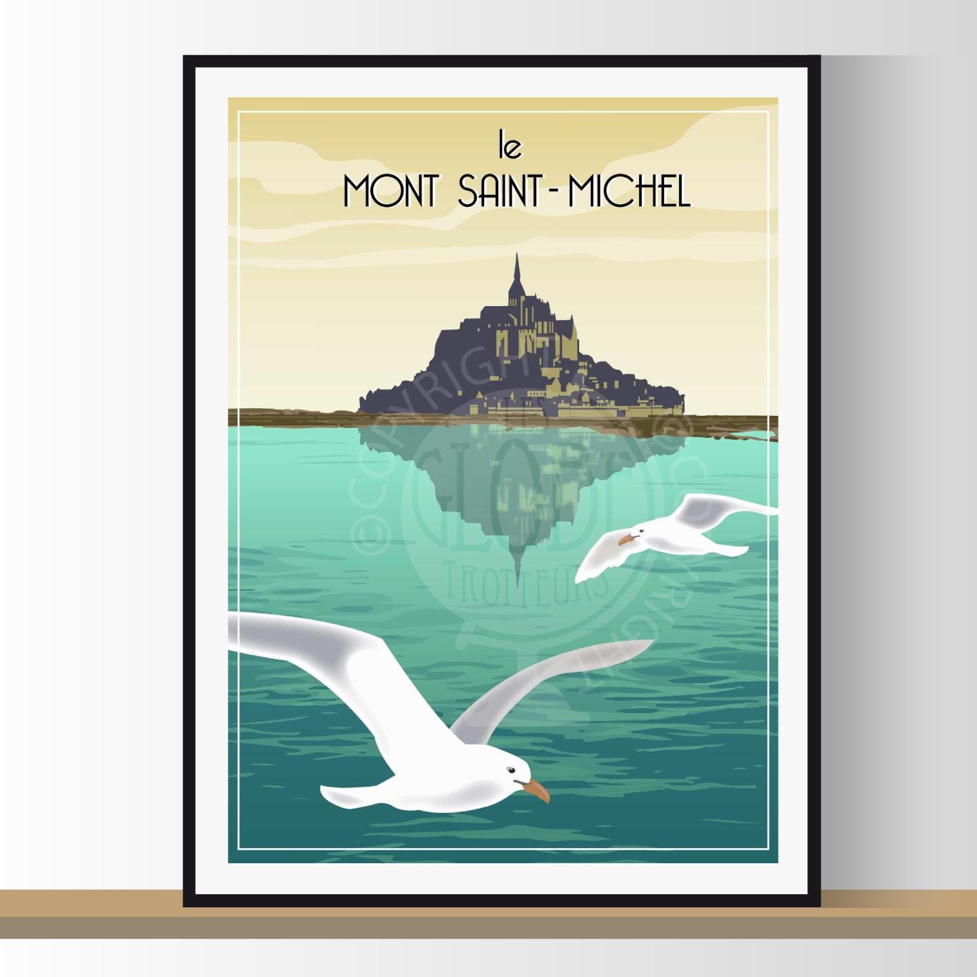 Pendentif Argenté Vintage - Voyage Au Mont Saint-Michel - Bijou Régional Ancien