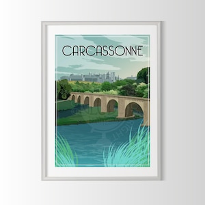 Cartel de Carcassonne, cartel de Carcassonne, cartel de Carcassonne, cartel de la ciudad de Francia