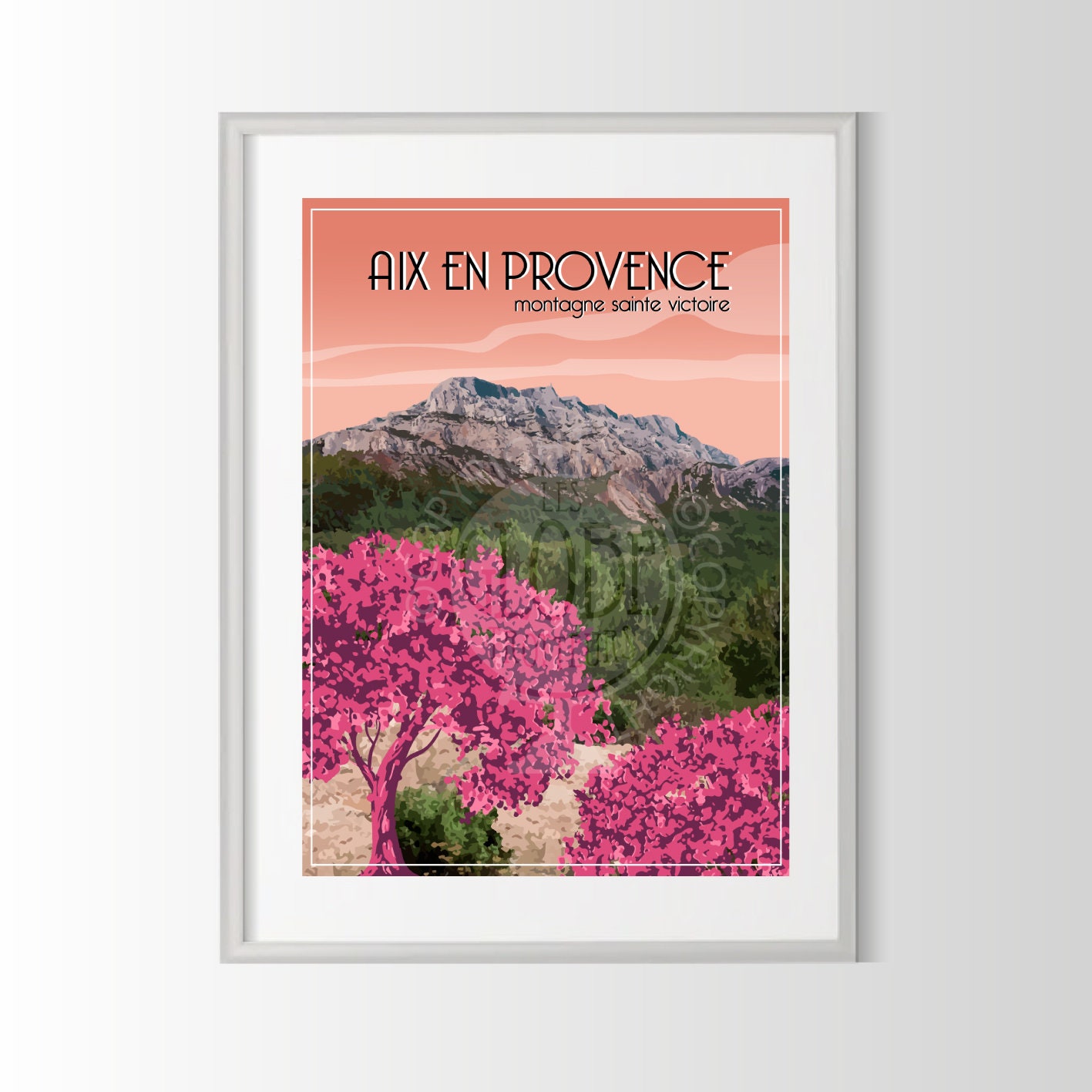 Poster Provence Poster Aix En Provence Sainte-victoire