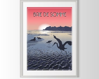 affiche baie de Somme, poster baie de Somme, souvenir baie de Somme, cadeau baie de Somme, affiche région de France