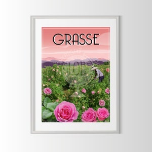 Provence poster, Grasse poster, Grasse poster, Provence poster
