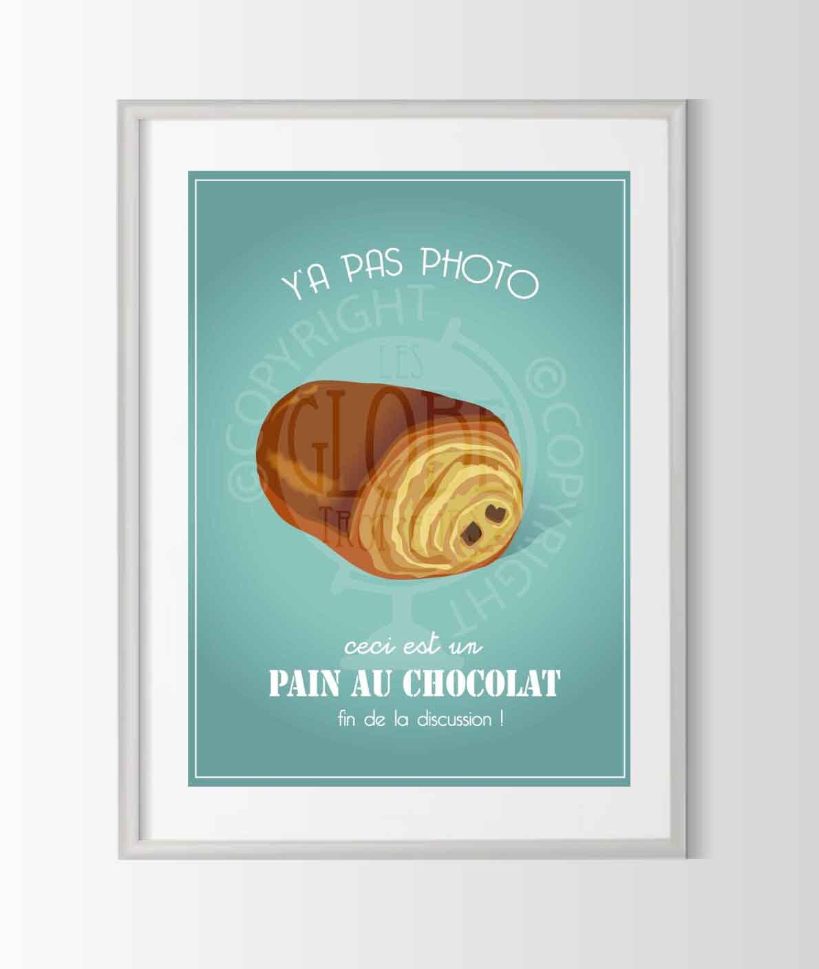 Chocolate Bread Poster, Kitchen Poster, Snack Poster, Humor Poster,  Chocolate Bread Gift 