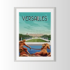 Versailles Poster, Versailles Poster, Versailles Souvenir, Versailles Geschenk, Frankreich Region Poster, Versailles Schloss Poster