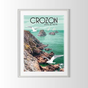 Crozon-Plakat, Bretagne-Plakat, Crozon-Plakat, Bretagne-Plakat, Pen-hir-Plakat