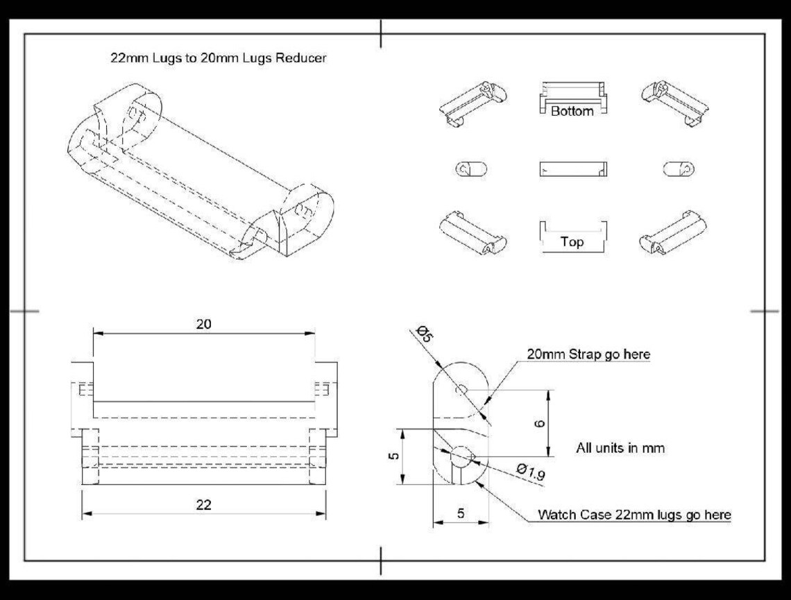 Quick Release Spring Bar Size Adapters - Etsy