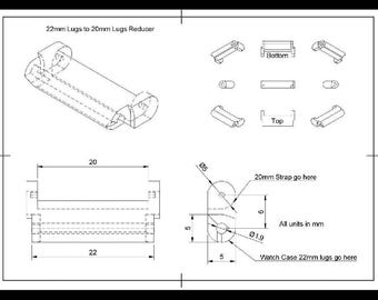 Quick release spring bar size adapters