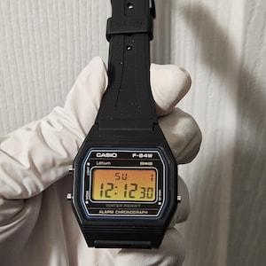 Prebuilt Modified Casio F-91W with Backlight Spreader and LED Replacement, Engraved Caseback image 18
