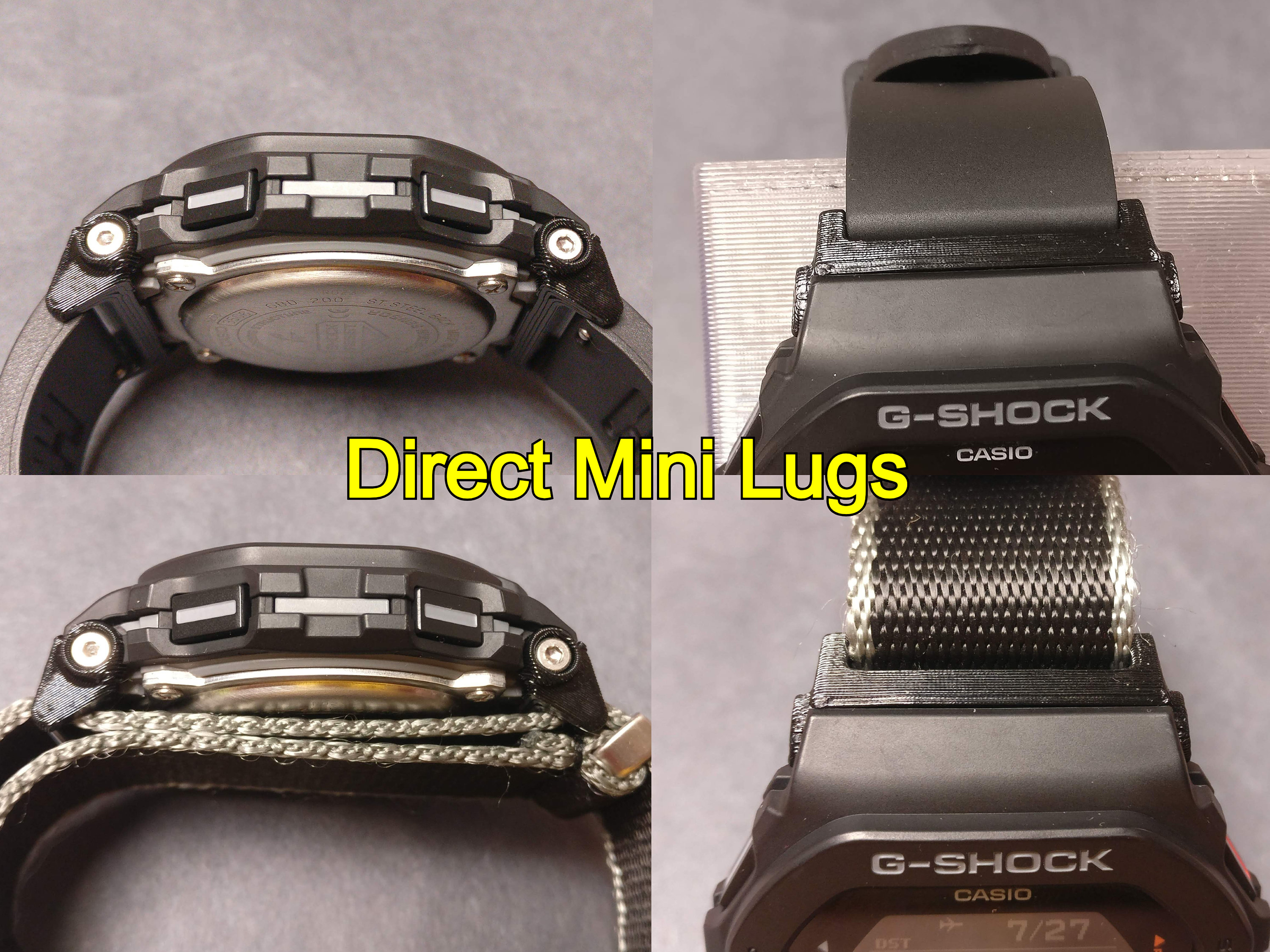 カシオ G-Shock GBD-200 ストラップ アダプター カスタム変更用 カシオ G-Shock GBD-200 ストラップ アダプター カスタム変更用