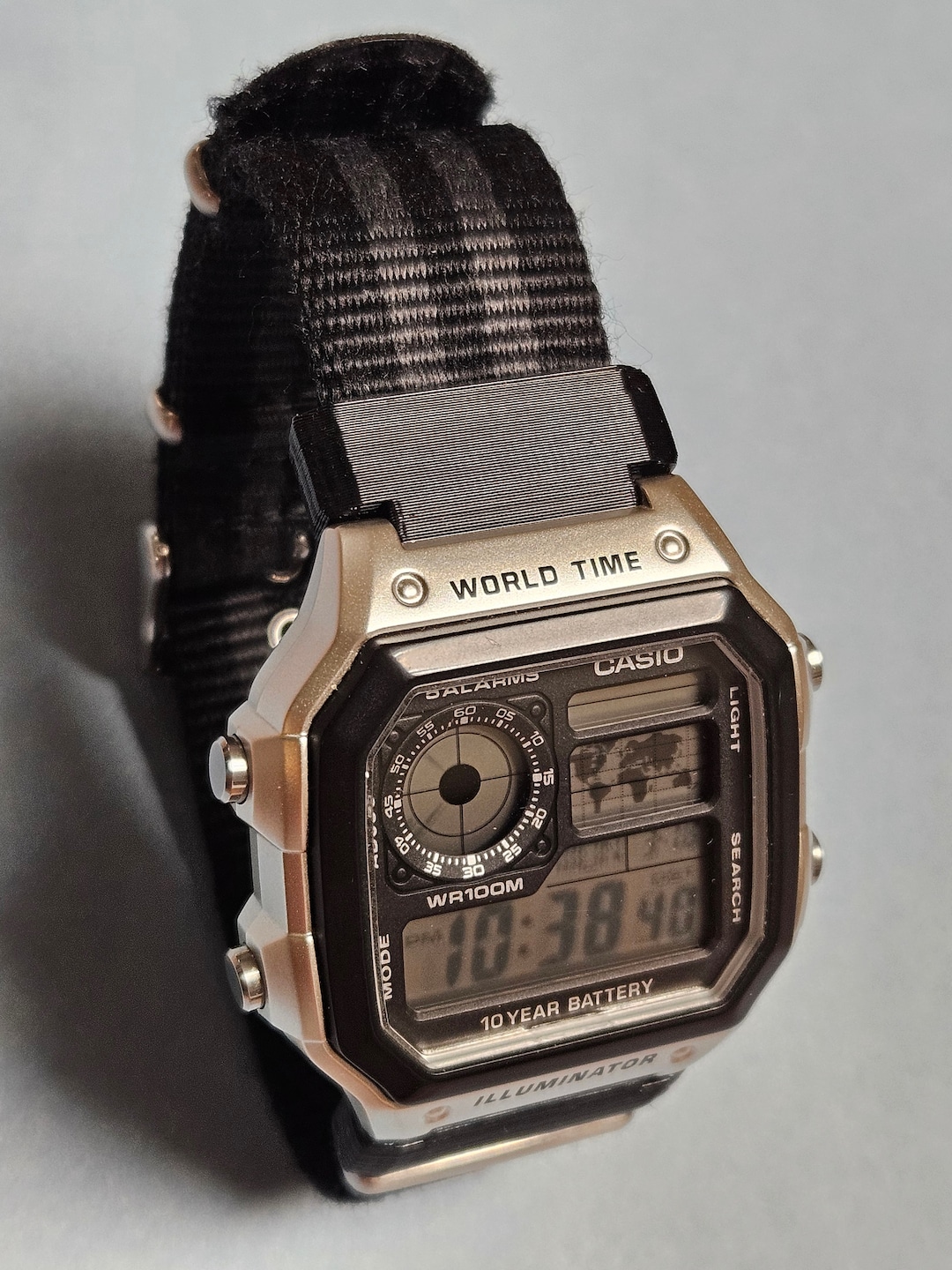 Casio world time leather strap new arrivals