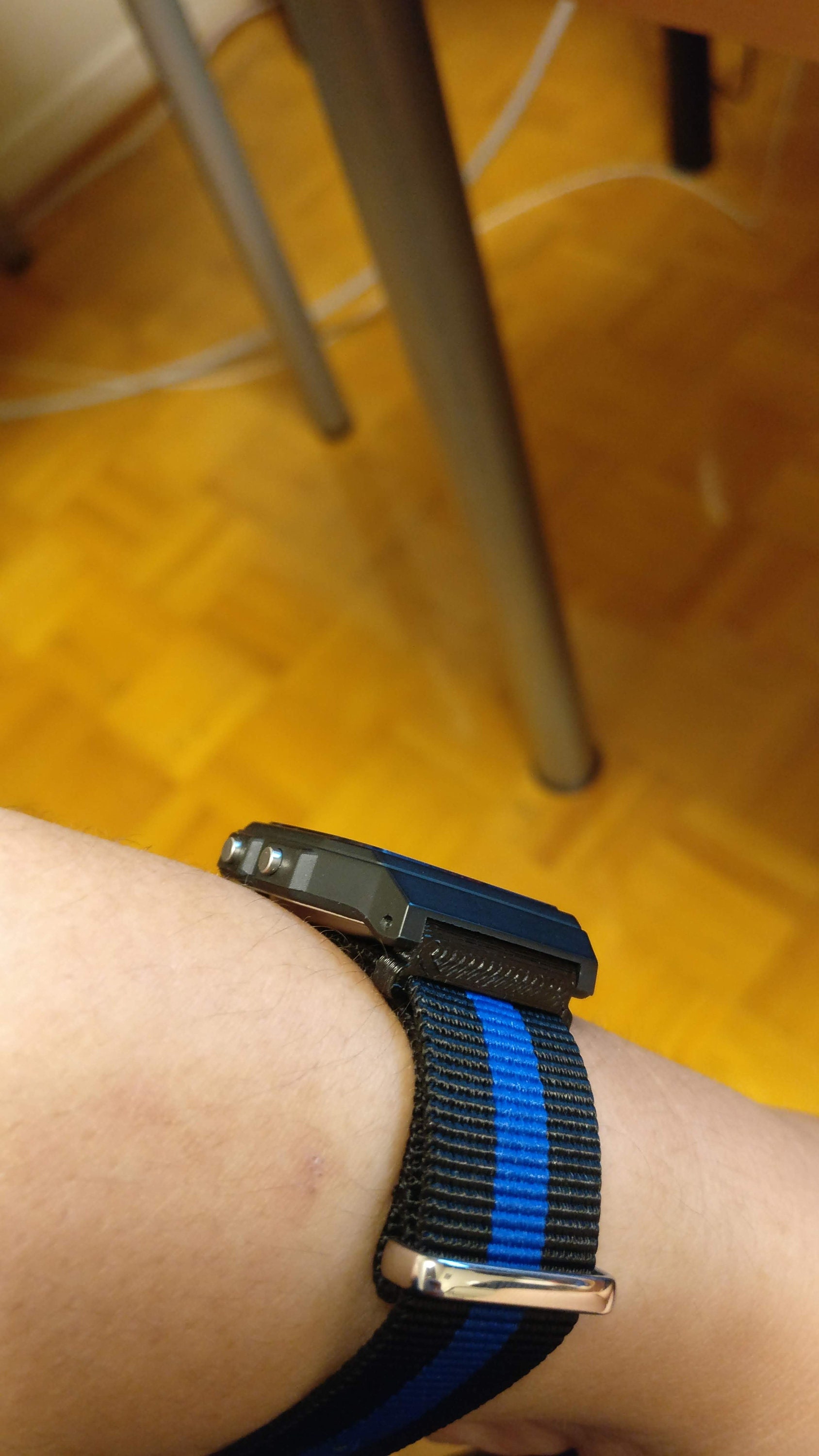 Adattatore Per Cinturino Orologio Casio F-91W F91w - Acciaio Inox Nero 20mm