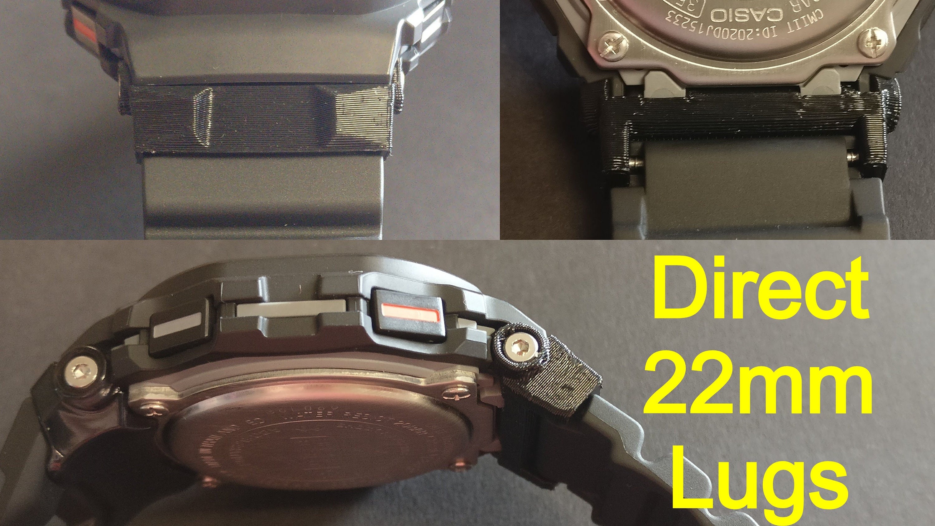 Casio G-shock GBD-200 Strap Adapters for Custom Modification