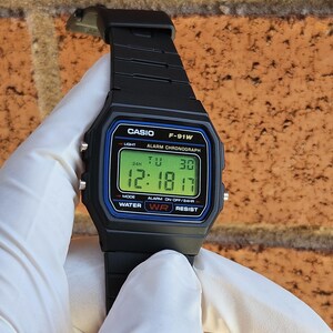 Prebuilt Modified Casio F-91W with Backlight Spreader and LED Replacement, Engraved Caseback image 16