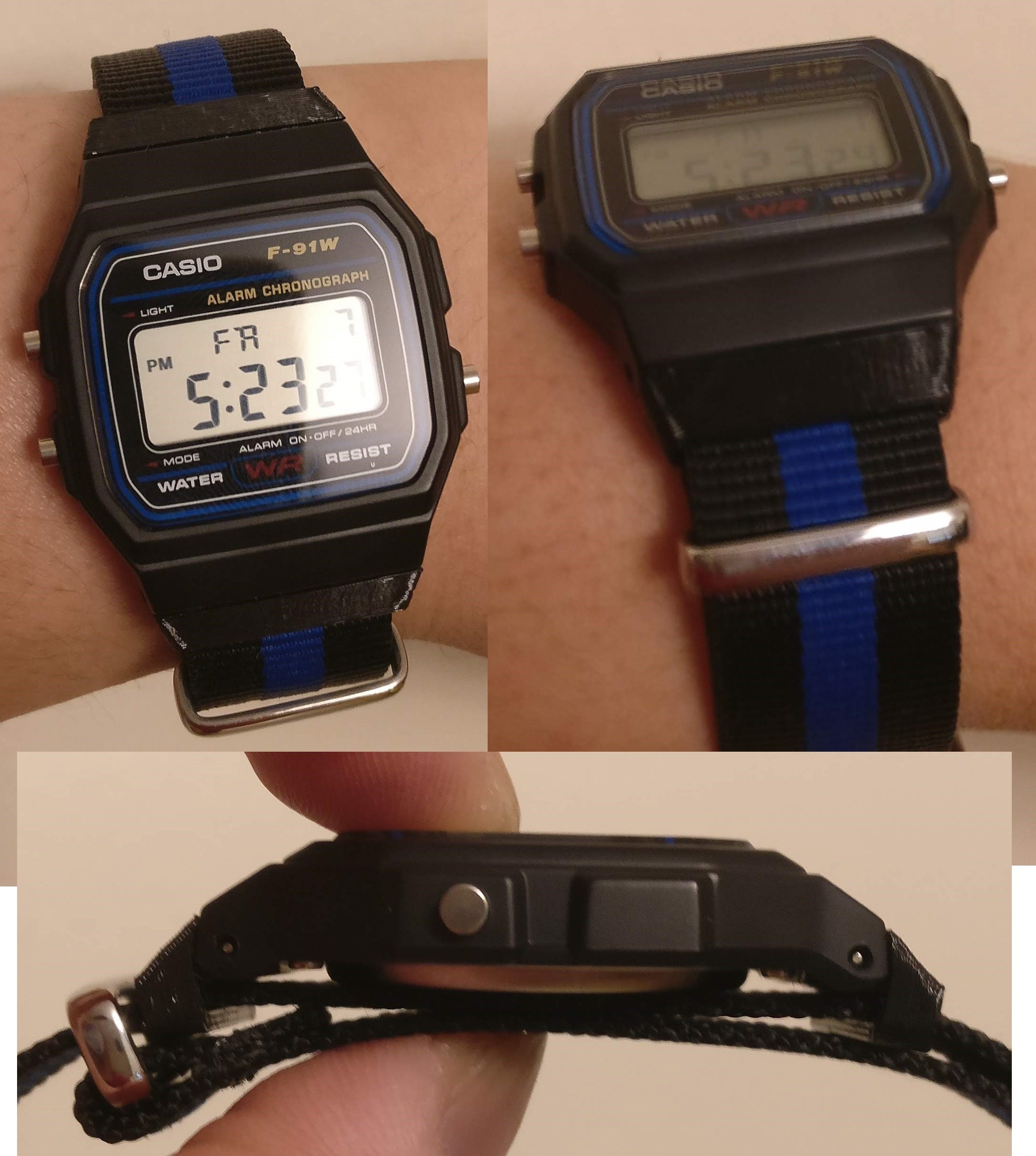 【CASIO】F-5 ヴィンテージ ストラップ新品 稼動 CASIO》F-5 ヴィンテージ ストラップ新品 稼動 - メルカリ