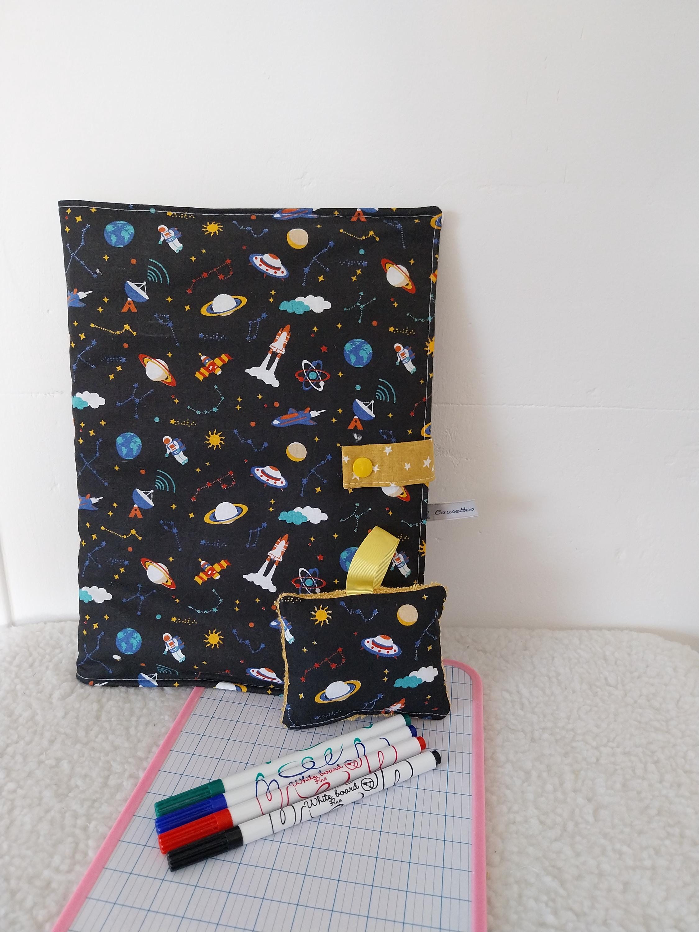 Kit Ardoise 3 En 1 – Craies Et éponge Incluses, Tableau Noir 29x21 Cm, Pour L’école Et Les Loisirs