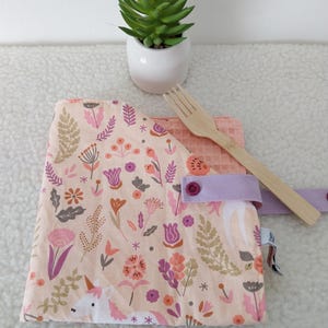 Children&#39;s napkin, customizable canteen napkin, honeycomb cotton, table napkin, school meal