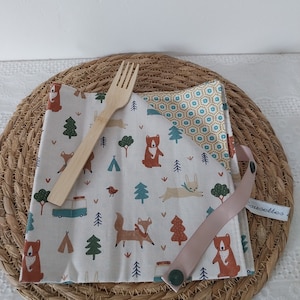 Tisch- oder Kantinenserviette, Serviette, Baumwollserviette, Kindertischserviette, Erwachsenentischserviette