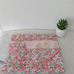 Custodia per posate da nomade, kit per pasti da nomade, sacchetto per pasti, tasca per posate, sacchetto per posate, custodia per posate, porta posate, idea regalo