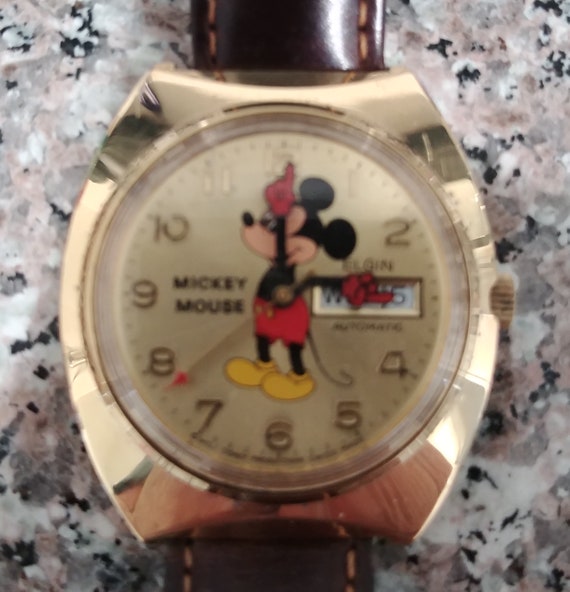 elgin mickey mouse watch