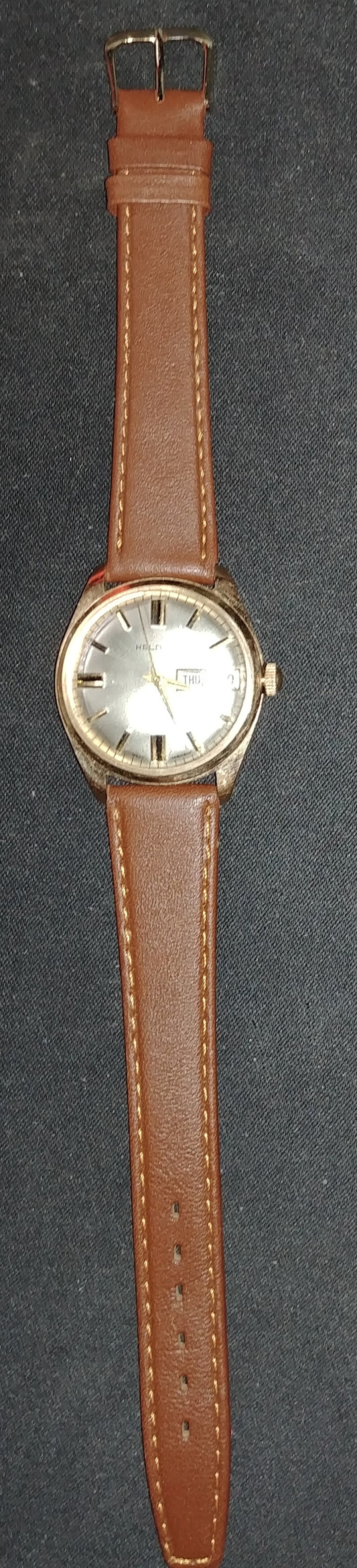 Helbros Day Date Self Winding Automatic Mans 33MM Watch Etsy