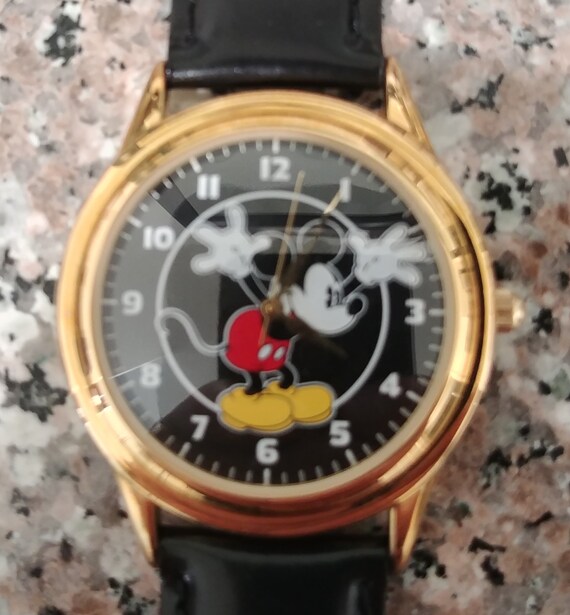 Mans 34MM Mickey Mouse Character Watch 