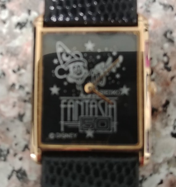 Seiko 5Y30-5069 Fantasia Mans 25mm X 32MM Mickey Mouse - Etsy
