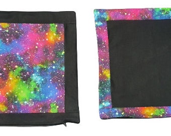 2 x Galaxy Space Theme Cushion Covers