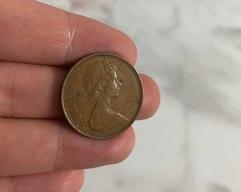 1971年 ワン・ニュー・ペニー 英国 - エリザベス2世女王 希少