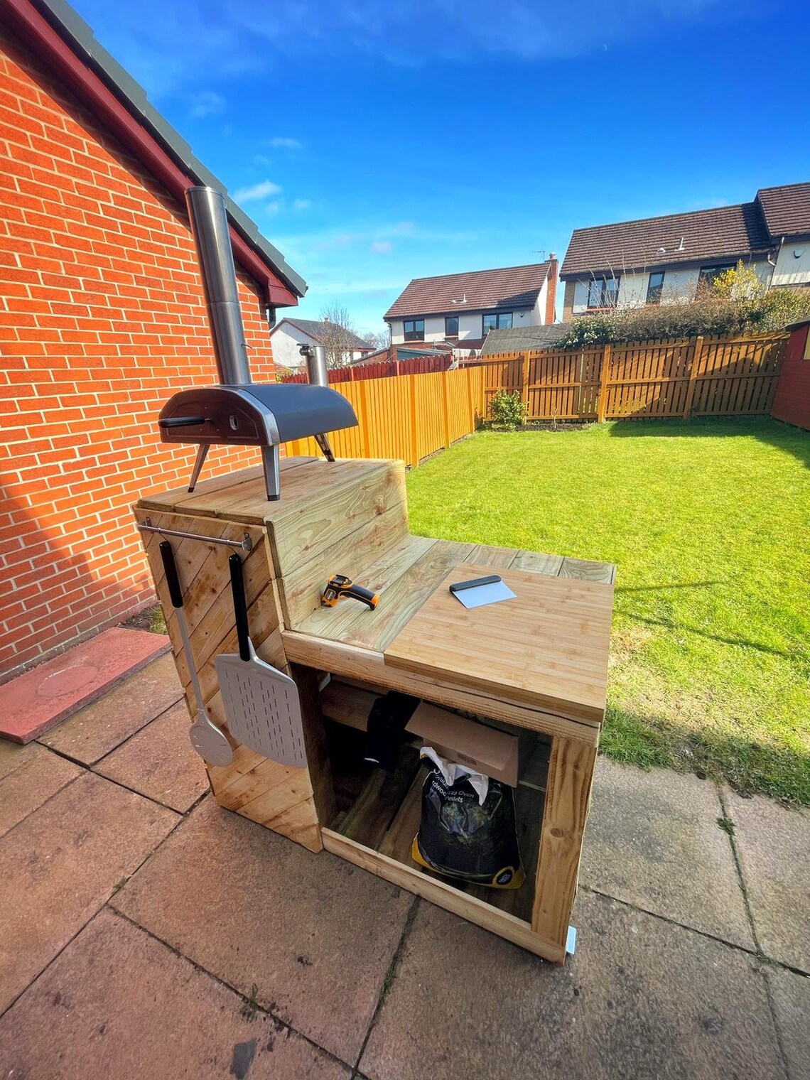 Ooni Pizza oven stand. Outdoor Kitchen and work table Etsy