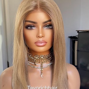 Strawberry Blonde Bob Wig: Heat-Friendly Synthetic Hair, 13x6 Lace Frontal