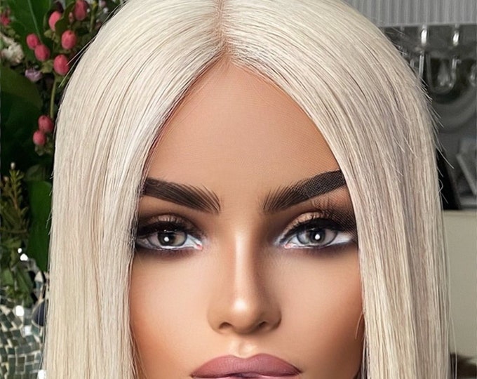 Beautiful Platinum Blonde Bob Wig Moment for Your Screen Beautiful Platinum Blonde Bob Wig Moment for Your Screen