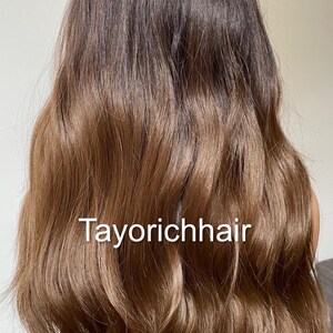 Dark Brown Wavy Synthetic Wig: 13x6 Lace Frontal, Black Roots, 18 Inch image 5