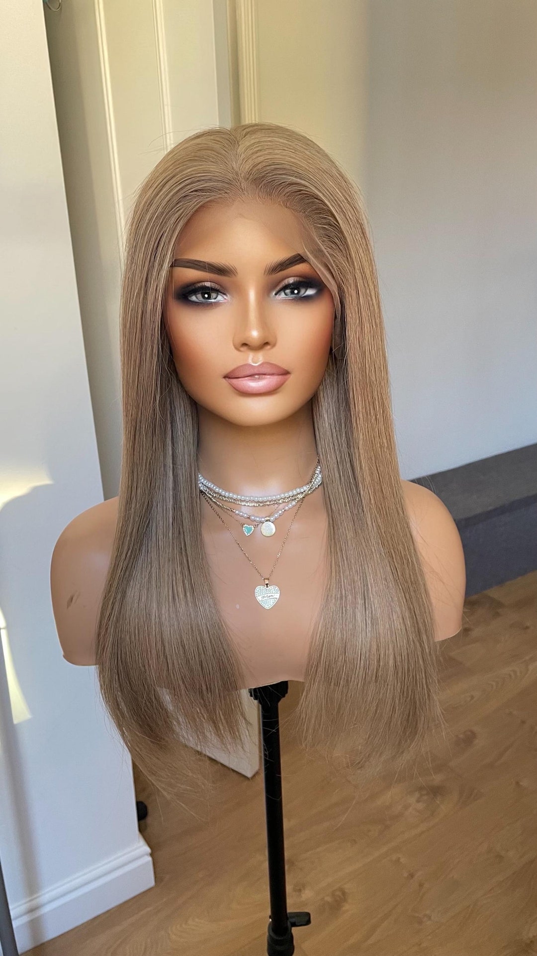 Mesmerizing Ash Blonde Human Hair Wig Scene Collection Mesmerizing Ash Blonde Human Hair Wig Scene Collection
