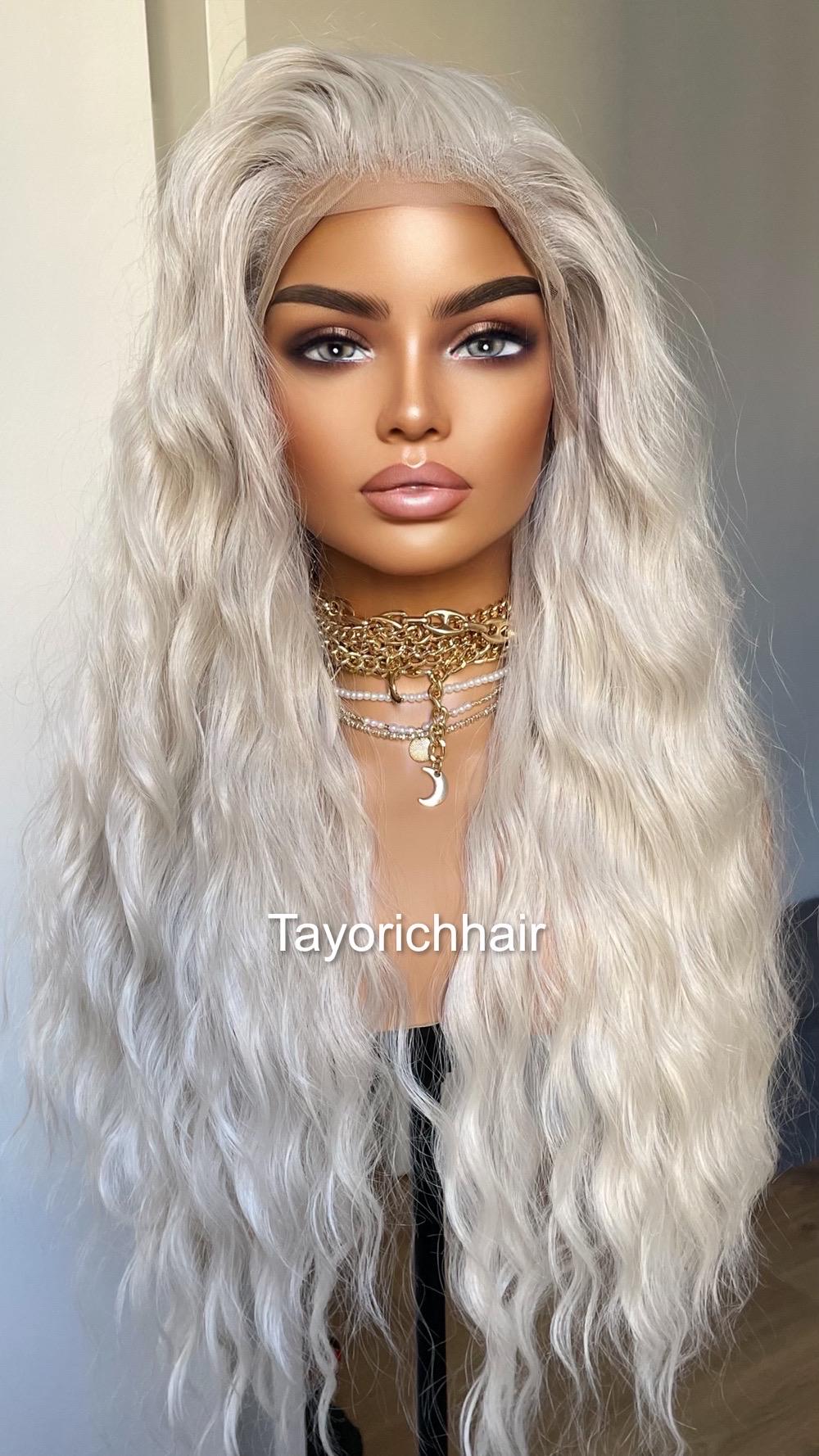 ?24” PLATINUM WAVY LACE FRONT WIG? *NEW* 71PJNLlLcsL._AC_UF350,  main image 3