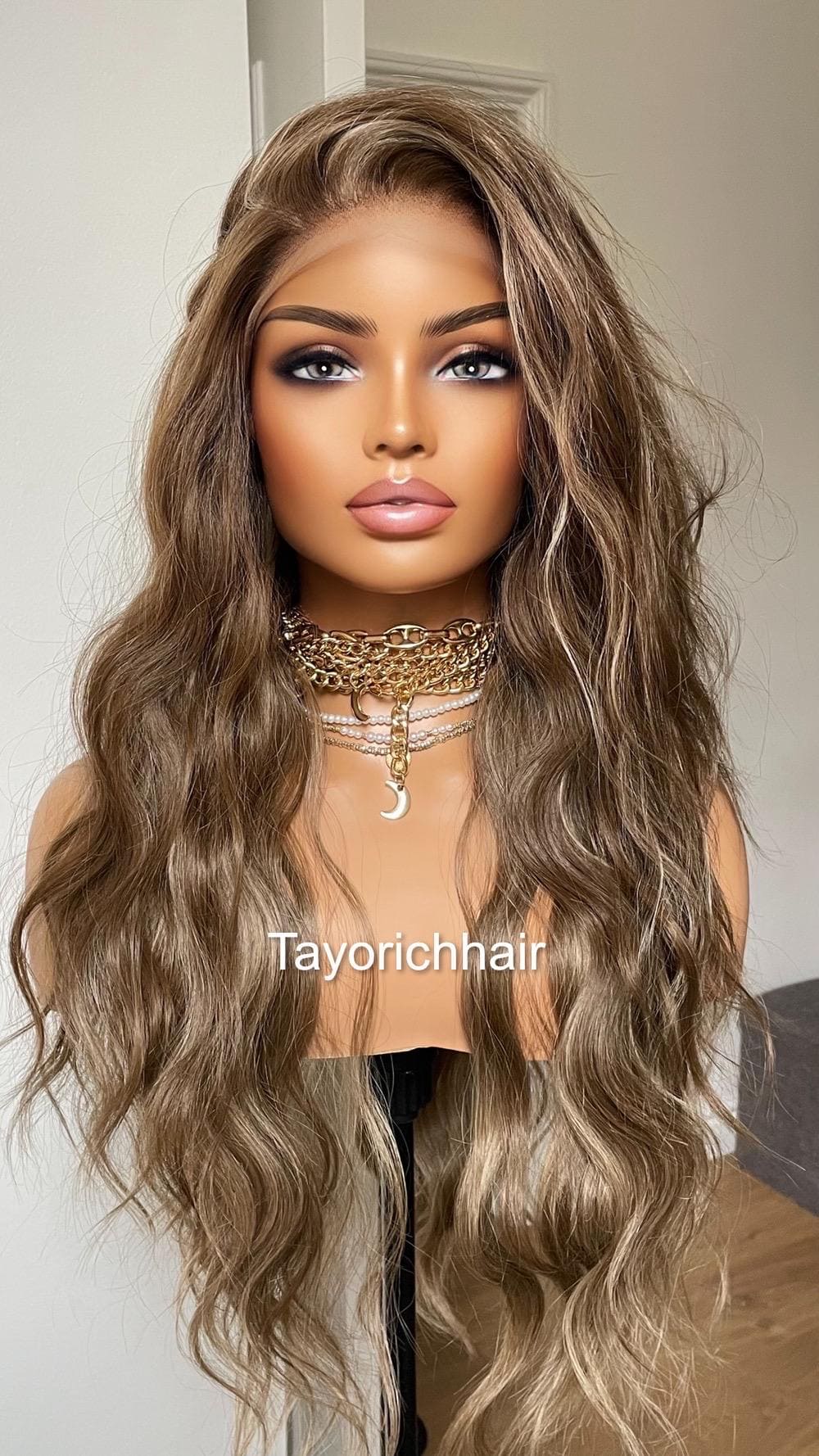 Ondas De Agua Peinado Cabello Largo Pelo Suelto Ondas De Agua Pelo