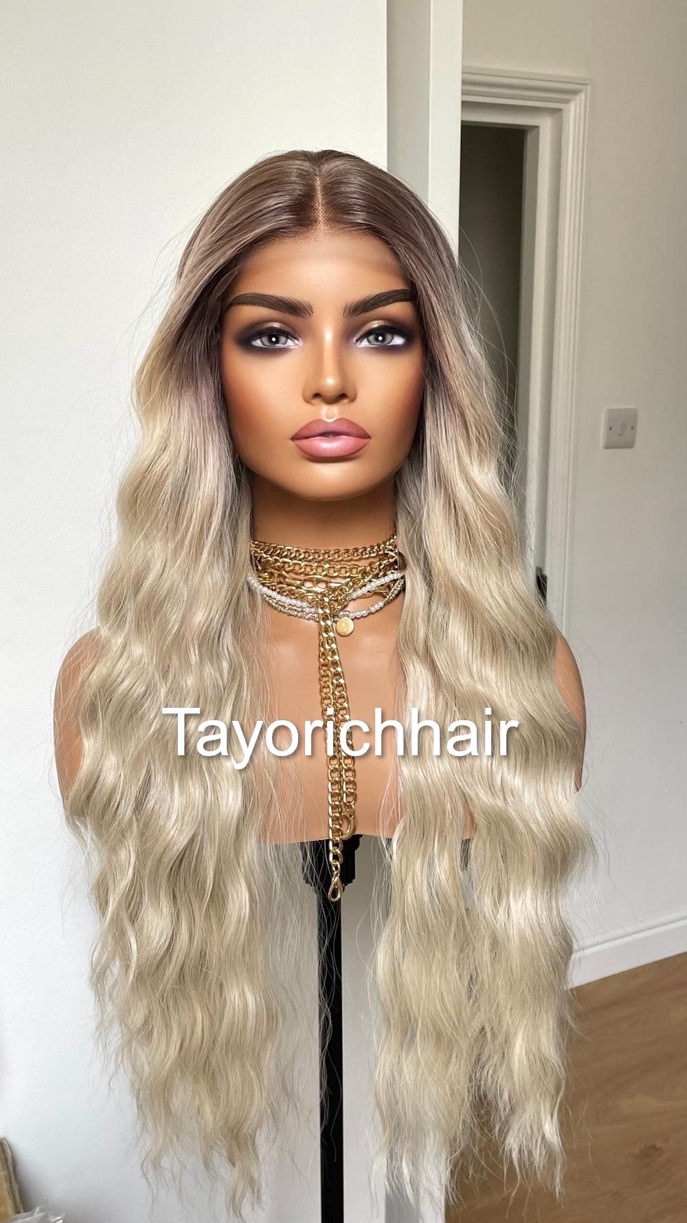 On SALE Beach Waves Lacefront Wig Sale 2020 Style WATER WAVE LACE FRONTAL WIG 22 INCHES – Leeas Wig Boutique main image 4